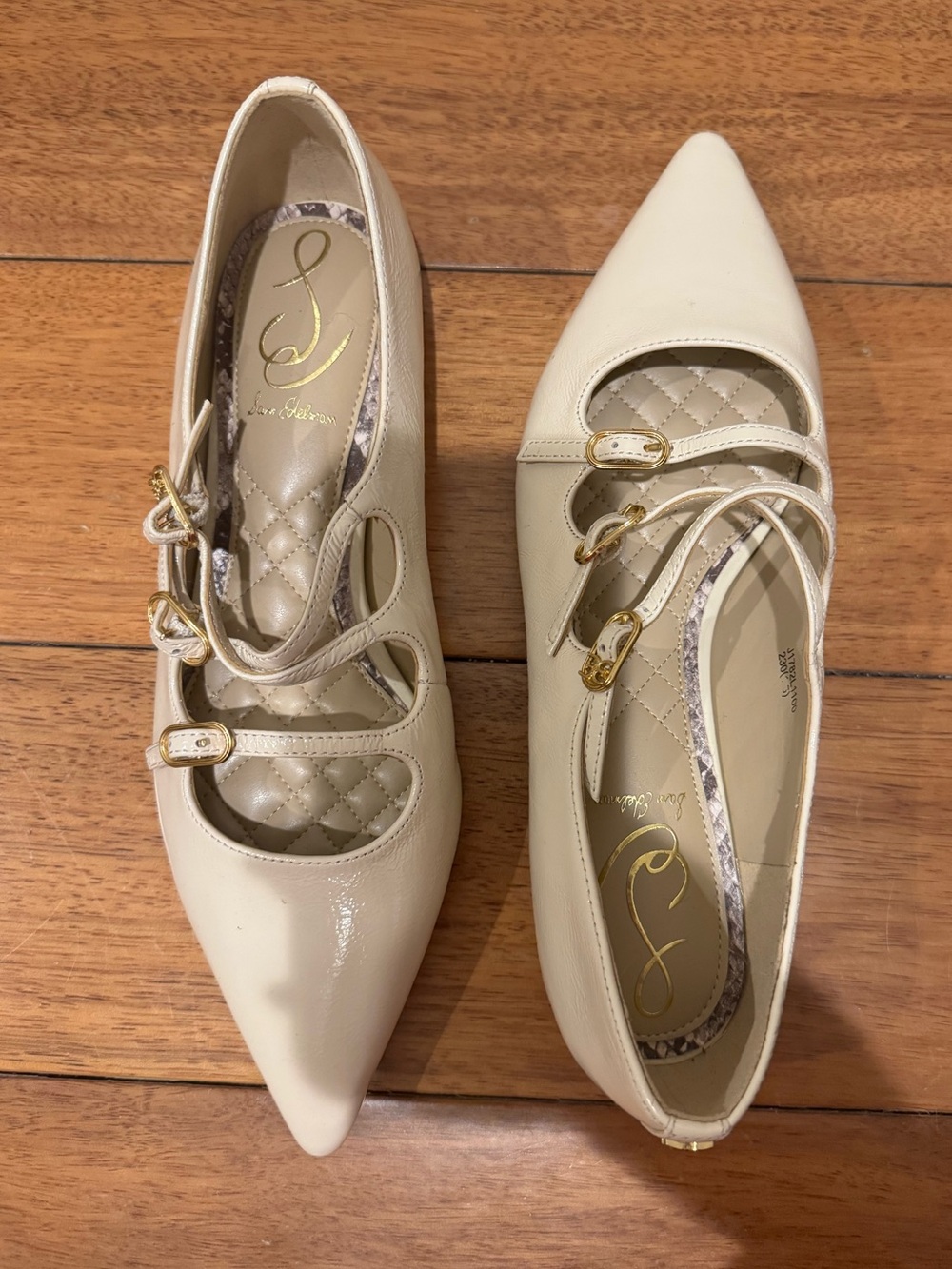 Sam Edelman Cass Mary Jane Flats in Alpine Ivory, size 6
